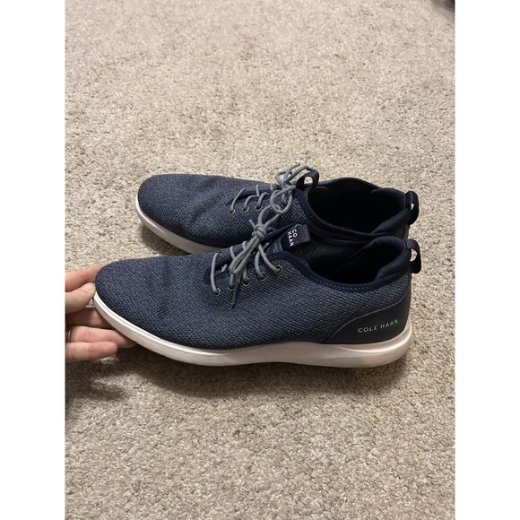 Cole Haan‎ Men's Grand Plus Essex Distance Knit Oxford Shoes in size 11.5 Navy - Picture 1 of 9